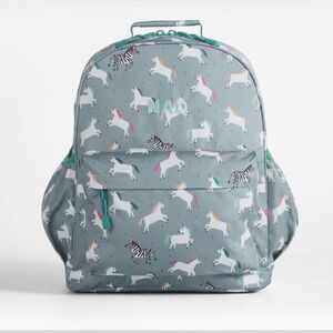 Crate&Kids Zebra Unicorn Large Backpack NWT